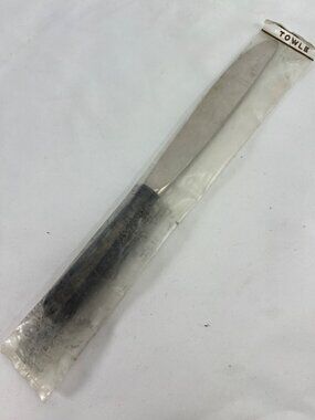 Towle Sterling Silver Handle Knife Stainless Blade New In Packaging Tarnished